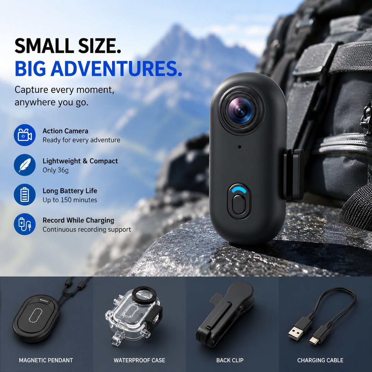 VYRONX™ 4K Mini Action Camera