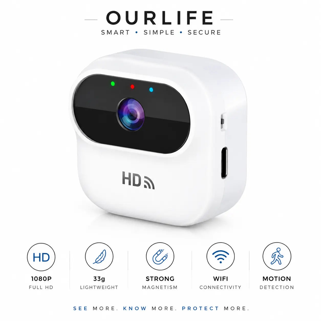 Vyronx™ Smart Mini WiFi Camera – Compact Security & Monitoring Solution All rights reserved to vyronx