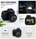 Mini Keychain Camera1080P 2MP Mini Body Camera, Portable Micro Video Camcorder with 0.96Inch Display for Kids Students Travel VYRONX®